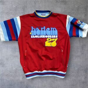 Platinum Fubu Harlem Globetrotters Vintage Red Blue Shooting Shirt Men's Size XL